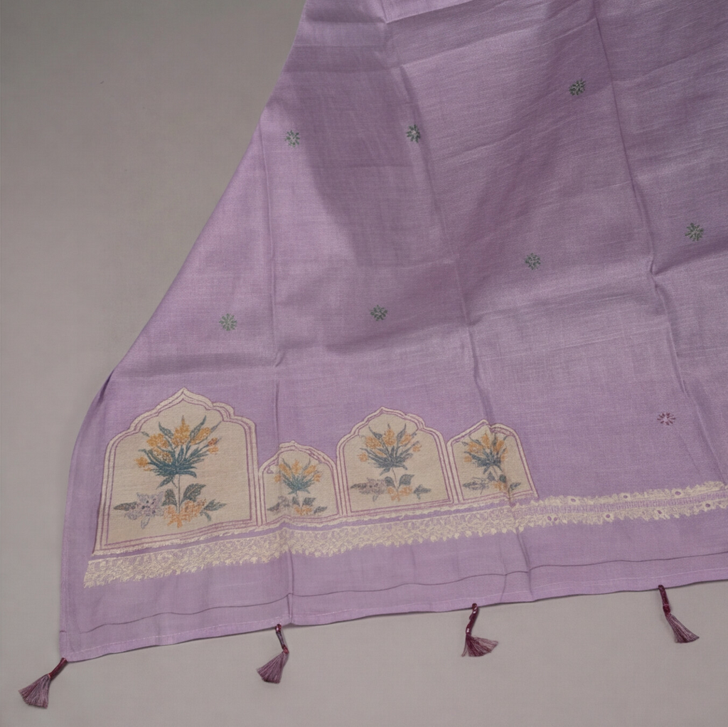 Premium Chanderi Thread - Lavender
