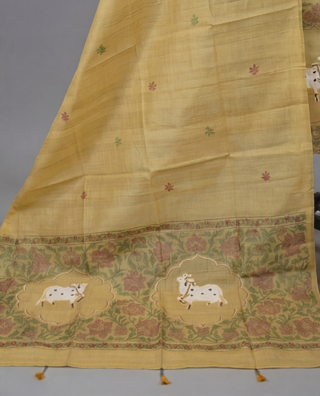 Premium Chanderi Thread - Mustard Yellow