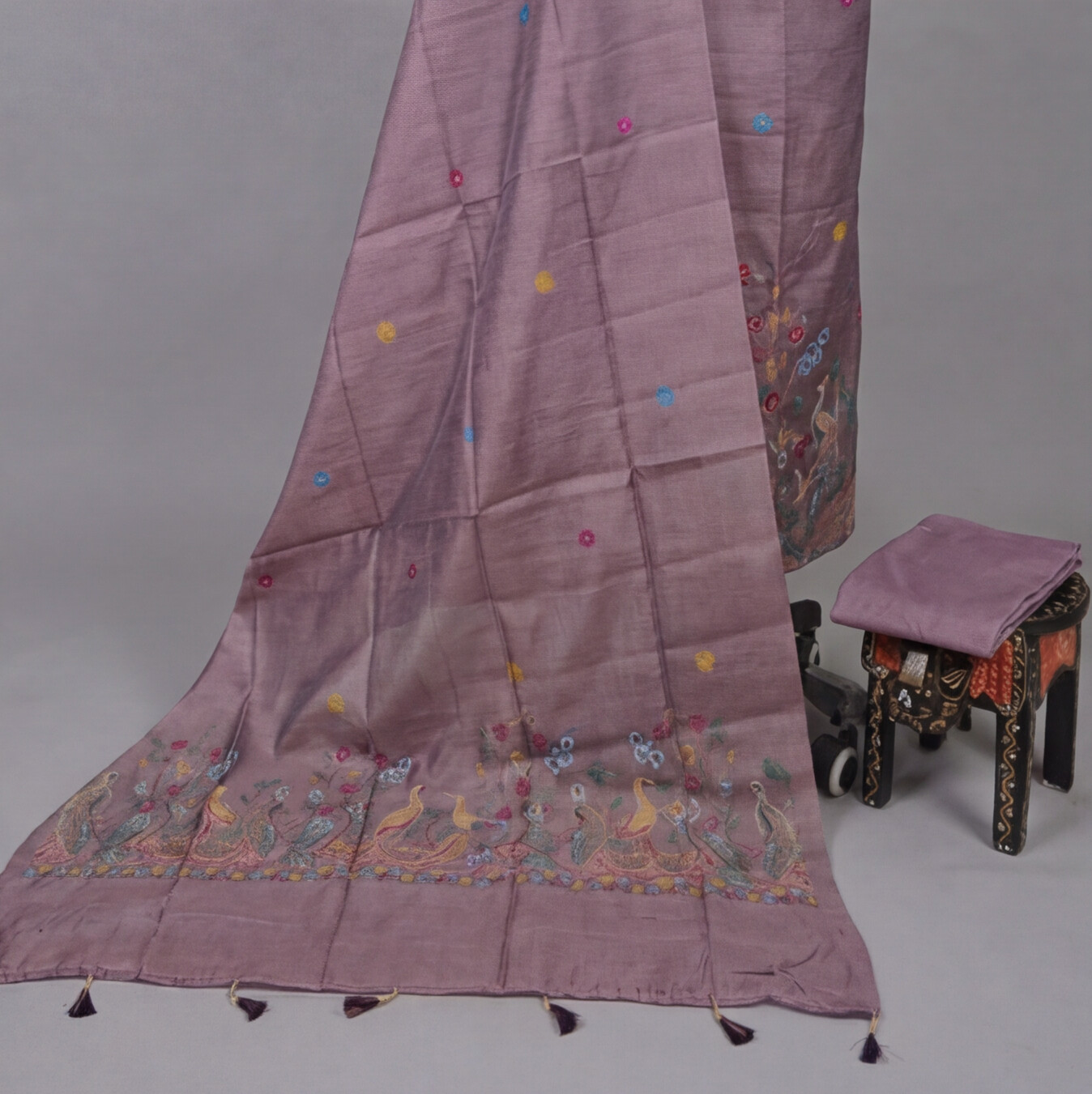 Premium Chanderi Zari - Rose Gold
