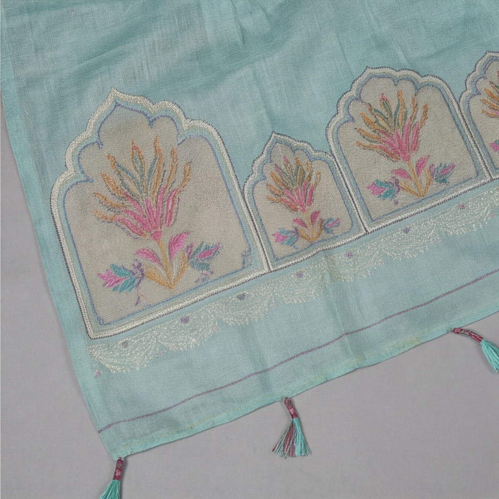 Premium Chanderi Thread - Mint Green
