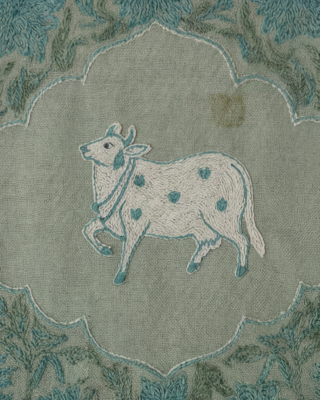 Premium Chanderi Thread - Olive Green