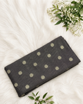 Charcoal black Tissue Brocade top from S Fabs, showcasing intricate brocade fabric and elegant design.